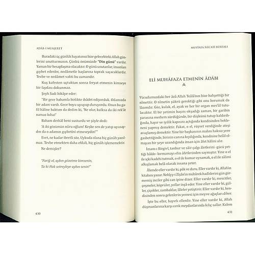Adabı Muaşeret Edeb ve Ahlak Prensipleri ROMAN BOY ÇELİK