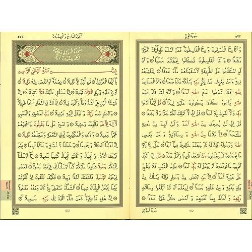 HAYRAT NEŞRİYAT MAVİ Rahle Boy 30 Cüz Kuranı Kerim  Karton Kapak Kutulu