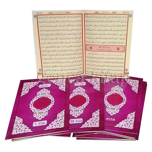 Kuranı Kerim Hatmi Şerif 30 Cüz, Rahle, Pembe