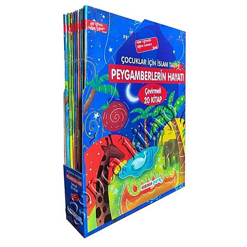Çocuklar İçin İslam Tarihi Peygamberlerin Hayatı Çevirmeli 20 Kitap Kuşe Kapak Kutulu