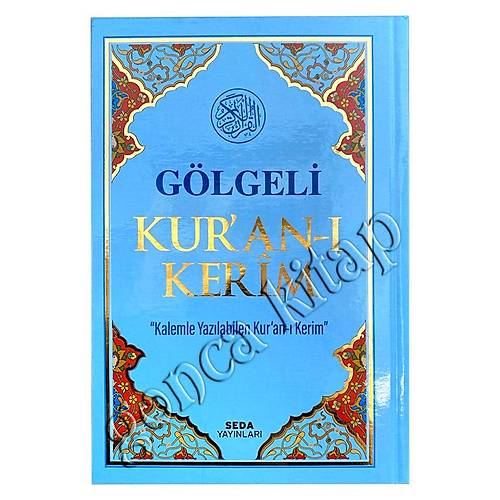 Mavi Gölgeli Kuran Bilgisayar Hatlı Orta Boy SEDA ( Kalem Hediyeli )