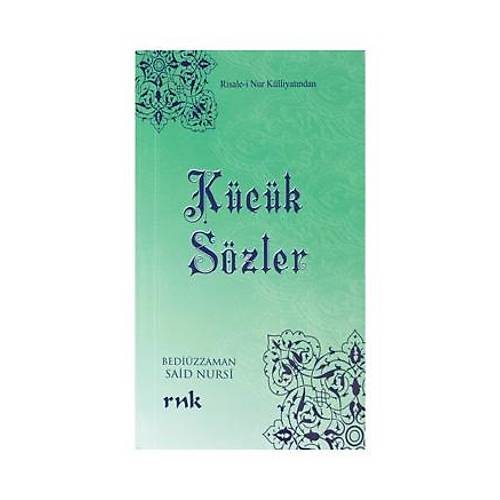 Küçük Sözler Büyük Boy 13,5×19,5 cm RNK NEŞRİYAT