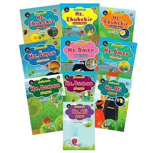 Çocuklar İçin Hikayelerle Dört Halife Hayatı Seti 10 Kitap Takım AKSA