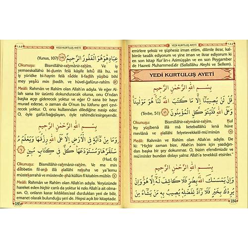 AYFA 176 Yeşil KALIN SERT CİLT Çanta Boy Münacâât Cüzü Yasin Ve Dualar