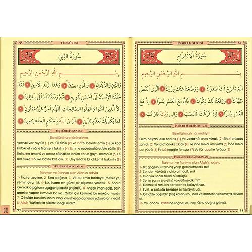 Bilgisayar Hatlı Fihristli Türkçe Okunuşlu 41 Yasin Cüzü Rahle SEDA 113