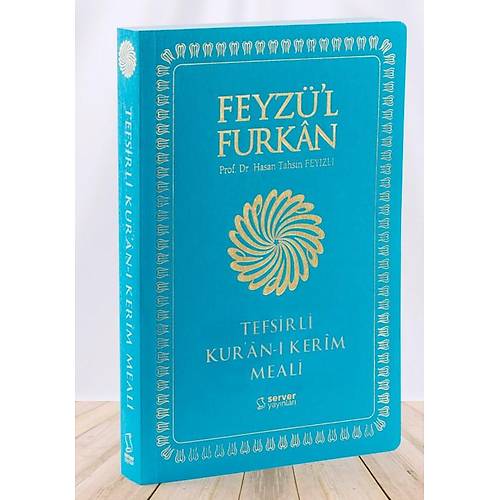 TURKUAZ Sadece Meal BÜYÜK Boy Yumuşak Kapak Feyzül Furkan Tefsirli Kuranı Kerim