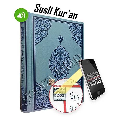 Orta Boy Kuranı Kerim ,  Mavi, Mühürlü