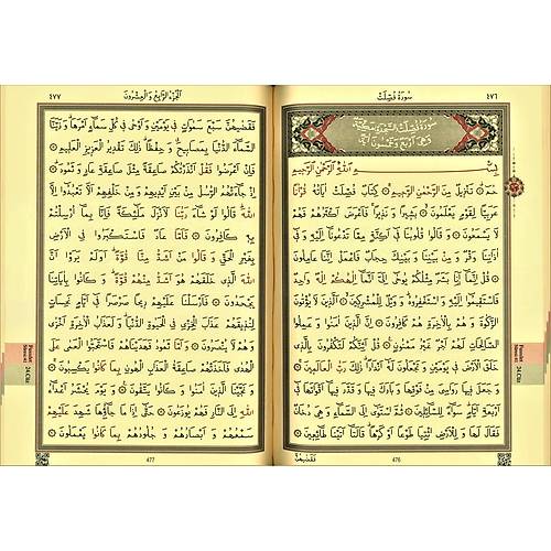 Cami Boy Kuran-ı Kerim 2 Renkli Pembe Hayrat
