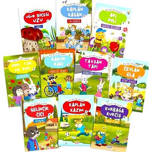 Ayetlerle Dini Değerler Set 10 Kitap Asiye Aslı Aslaner Timaş Gülce Çocuk