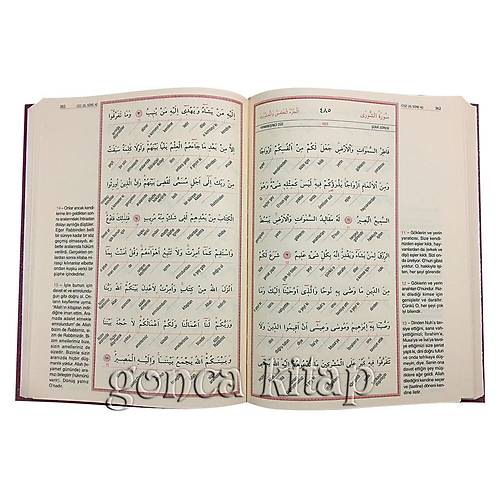 Satır Arası Kuranı Kerim ve Kelime Kelime Meali, 2 Cilt, BÜYÜK KAHRAMAN