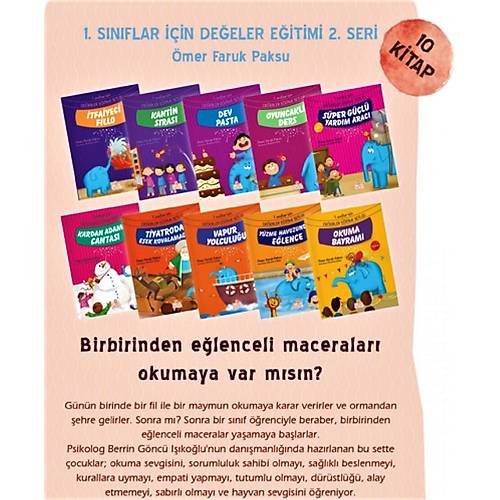 1. Sınıflar İçin Değerler Eğitimi 2.Set ,10 Kitap NESİL