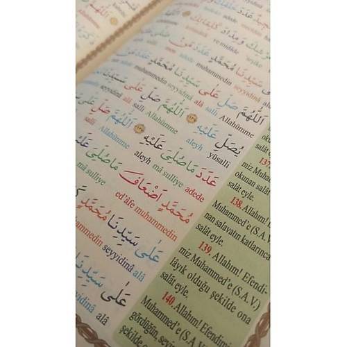 HAKTAN BÜYÜK Delailül Hayrat Salavatı Şerifeler Orta Boy 3 Özellikli Kelime Kelime Türkçe Okunuşlu ve Mealli