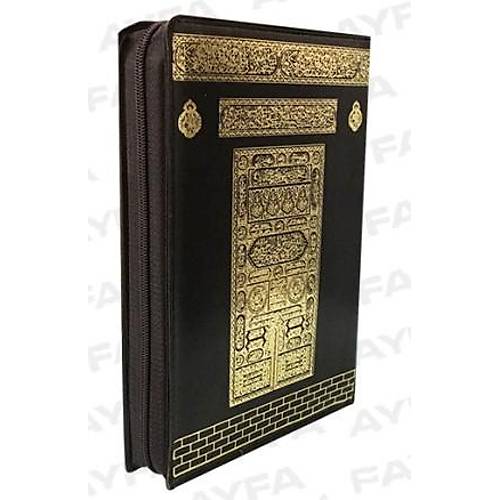 055 Kabe Mühürlü Kuranı Kerim Cep Boy Fermuarlı Ayfa