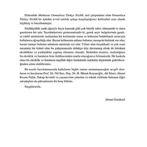 Muhtasar Osmanlıca Türkçe Sözlük  Ahmet Eryüksel , Mostar