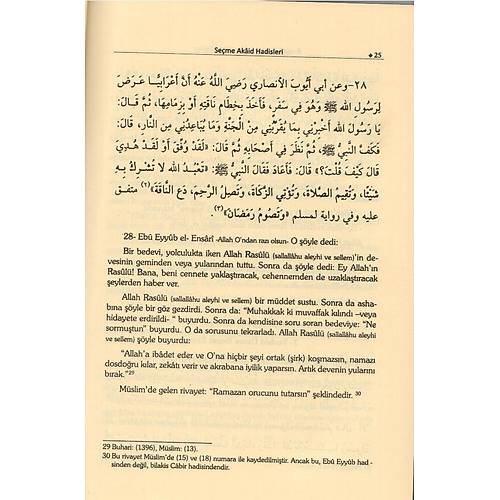8 Hadis İmamının Kitabında Geçen Seçme Akâid Hadisleri