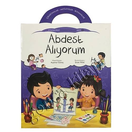 Abdest Alıyorum Etkinlikli Öğreniyorum 4. Kitap