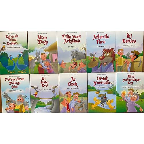 1-2. Sınıflar En Güzel Çocuk Masalları 10 Kitap Pedagog Onaylı