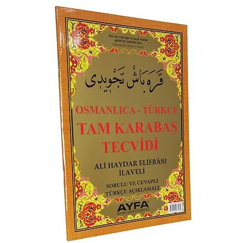 046 Tam Karabaş Tecvidli Ali Haydar Elifbası Ayfa