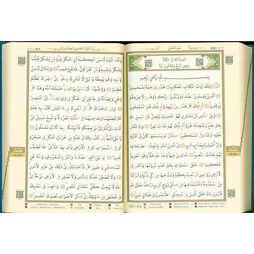 AYFA Mavi Rahle Boy Tecvidli Kuranı Kerim Termo Deri
