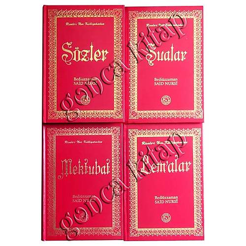 ZEHRA YAYIN Sözler, Mektubat Şualar Lemalar, 4 Kitap Set, 17x24 cm, Büyük Boy