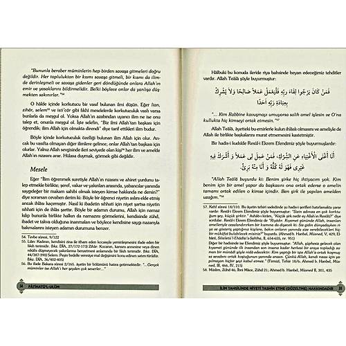 Fatihatül ulum İlimlere Giriş TAHLİL