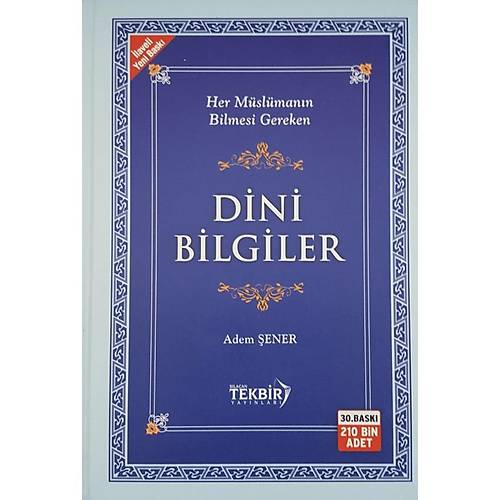 Adem Şener Dini Bilgiler İnce Karton Cilt TEKBİR YAYIN