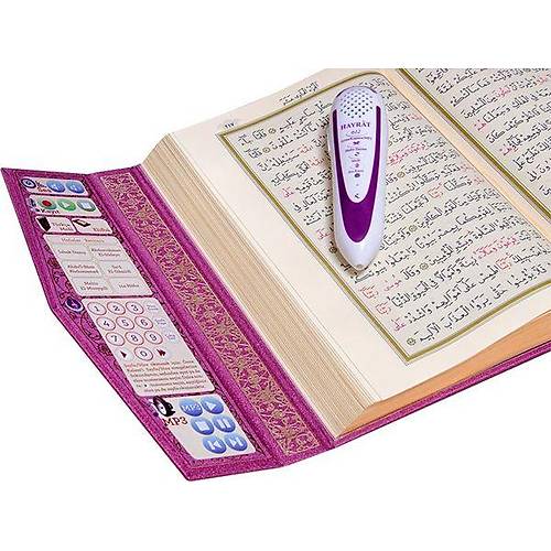 Kuran Okuyan Kalem Seti Lila Orta Boy Karton Kutulu