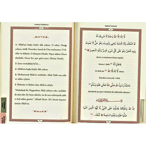 Namaz Tesbihatı Türkçe Açıklamalı Fihristli  9048 Kod Y. Asya