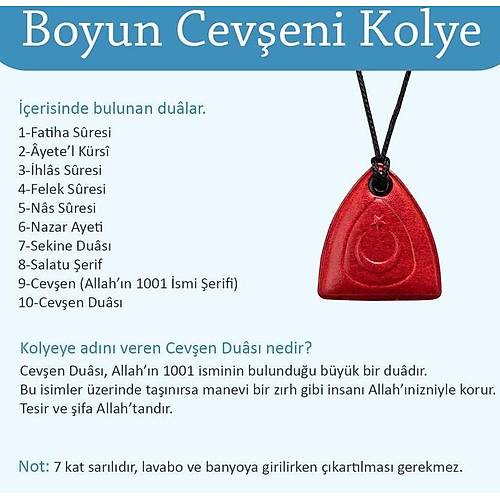 Boyun Cevşeni Taba Renk Cevşenül Kebir
