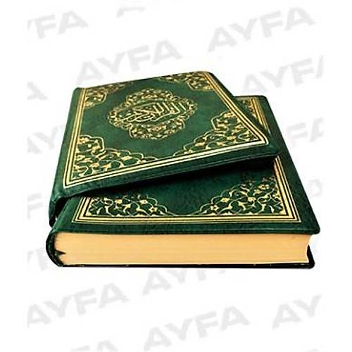 055 Yeşil Mühürlü Kuranı Kerim Cep Boy Fermuarlı Ayfa