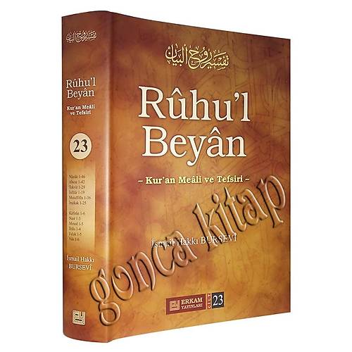 Ruhul Beyan Kuran Meali ve Tefsiri, Cilt 23