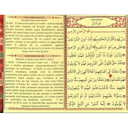 41 Yasini Şerif, Açıklamalı Türkçe Okunuşlu, Fihristli Orta Boy,