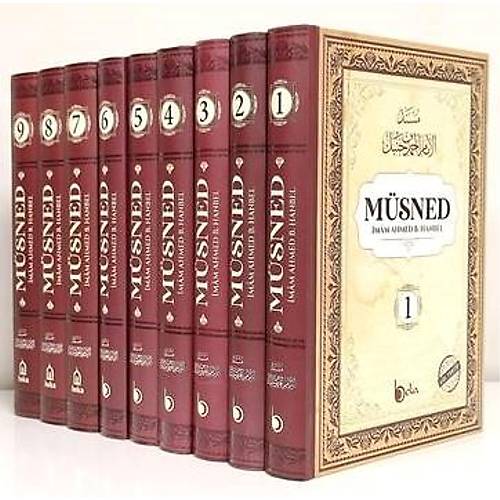 Müsned 9 Cilt Takım Arapça Metinli Büyük Boy Şamua Beka