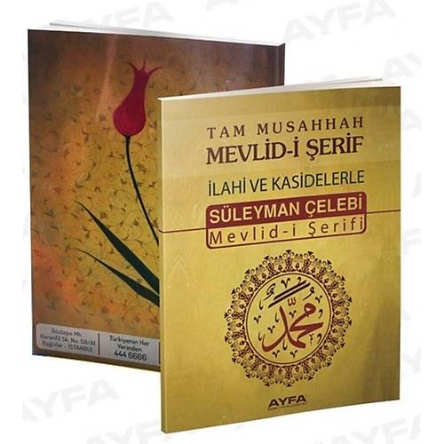 066 AYFA SÜLEYMAN ÇELEBİ MEVLİD-İ ŞERİFİ - ORTA BOY SARI KAPAK