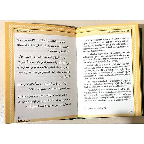 El Munkız Mined Dalal İmam Gazali Arapça-Türkçe Beyan