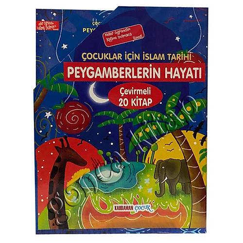 Çocuklar İçin İslam Tarihi Peygamberlerin Hayatı Çevirmeli 20 Kitap Kuşe Kapak Kutulu