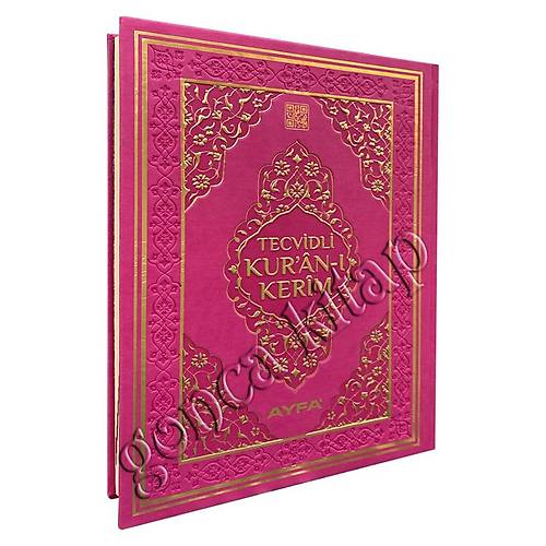 PEMBE AYFA Orta Boy Tecvidli Kuranı Kerim Termo Deri