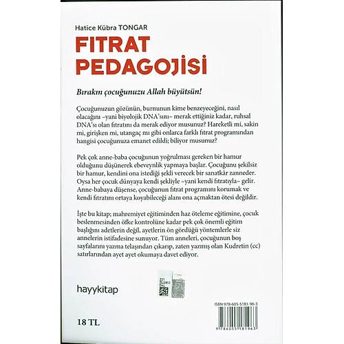 Fıtrat Pedagojisi  Hatice Kübra Tongar