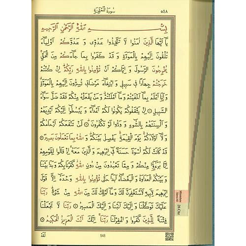 Orta Boy Kuran� Kerim 2 Renkli Mavi M�h�rl� HAYRAT