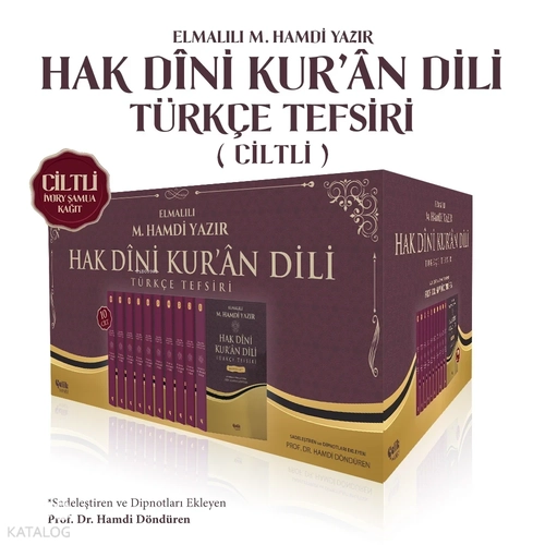 Hak Dini Kuran Dili T�rk�e Tefsiri B�y�k Boy 10 Cilt �EL�K YAYIN