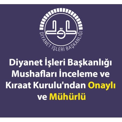 Renkli Mavi Kuran Kerim Hafz Ayfa QR KOD SESL DNLE