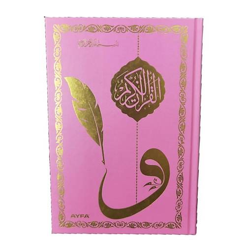 AYFA 058G Pembe Glgeli Orta Boy Kuran Kerim JEL Kalem Hediyeli
