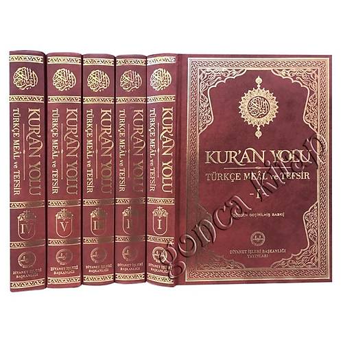 Kuran Yolu T�rk�e Meal ve Tefsir 5 Cilt Tak�m