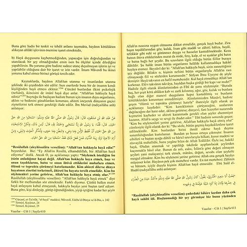 Vaazlar T�rk�e Arap�a , 4 Cilt Tak�m, 2.EL