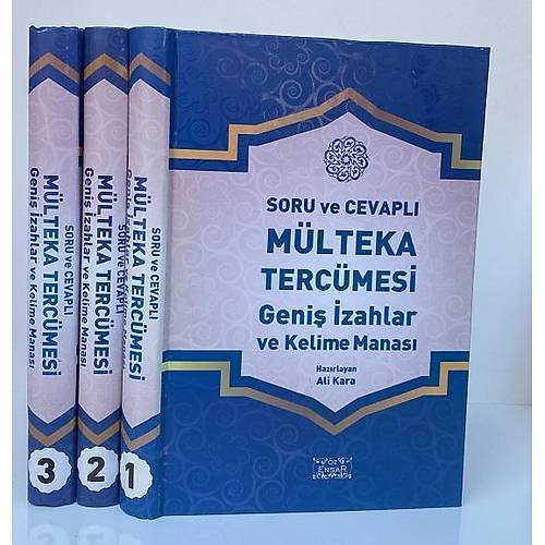 Soru ve Cevapl� M�lteka Terc�mesi, Kelime Manal� 3 Cilt Set �ZENSAR