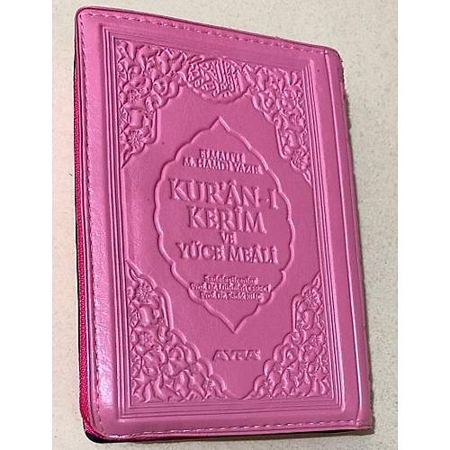 AYFA 169 Pembe Kuran� Kerim ve Meali 15 Sat�r 2 Renk Cep Boy