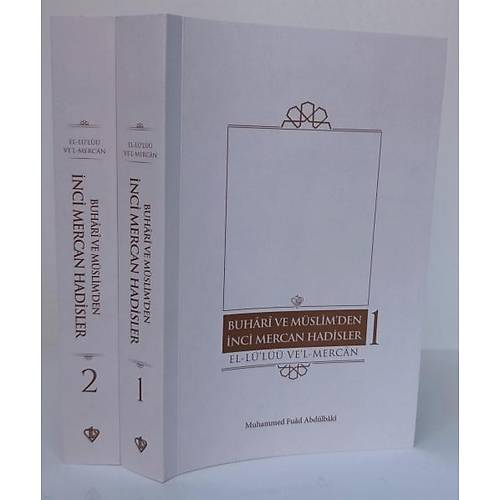 Diyanet Roman Boy �ki Cilt Karton Kapak Buhari ve M�slim den �nci Mercan Hadisler El L�l�� Vel Mercan Fi Ma �ttefeka Aleyhi'�- �eyhan T�rk�e Metin