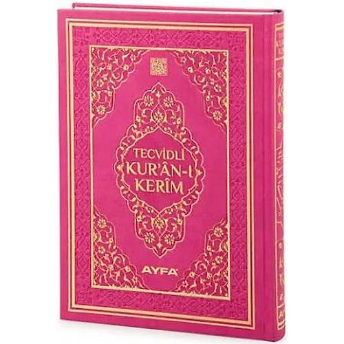 AYFA Koyu Pembe�Rahle Boy Tecvidli Kuran� Kerim Termo Deri 134TR