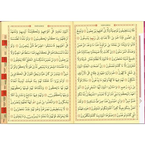 AYFA PEMBE Orta Boy 177 Sert Kapak Mnacaat Cz Yasin ve Dualar
