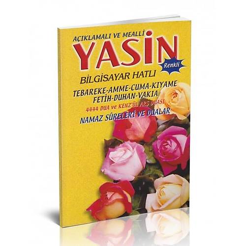 Yasini erif Aklamal ve Mealli Orta Boy Sar 2.Hamur Merve